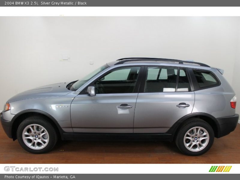 Silver Grey Metallic / Black 2004 BMW X3 2.5i