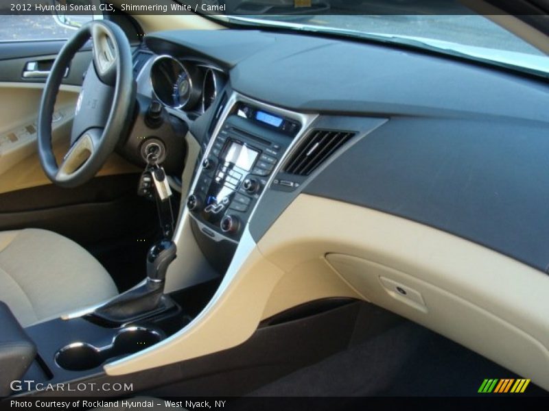 Shimmering White / Camel 2012 Hyundai Sonata GLS