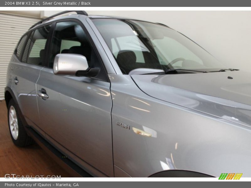 Silver Grey Metallic / Black 2004 BMW X3 2.5i