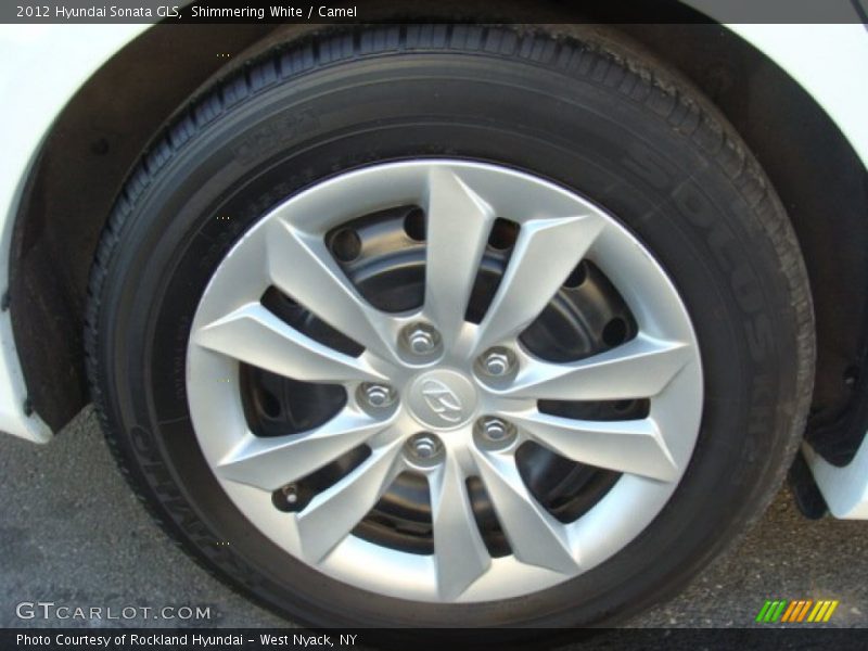 Shimmering White / Camel 2012 Hyundai Sonata GLS