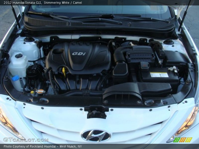 Shimmering White / Camel 2012 Hyundai Sonata GLS
