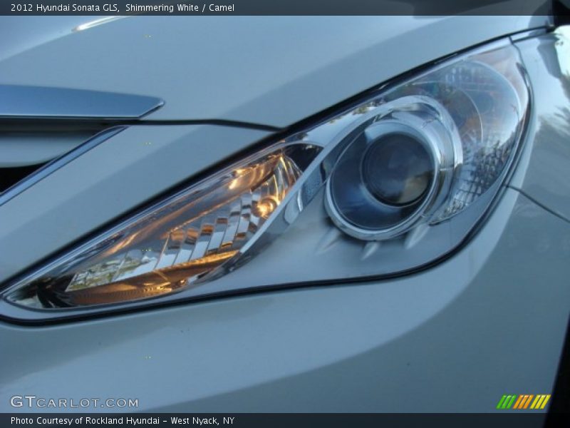 Shimmering White / Camel 2012 Hyundai Sonata GLS