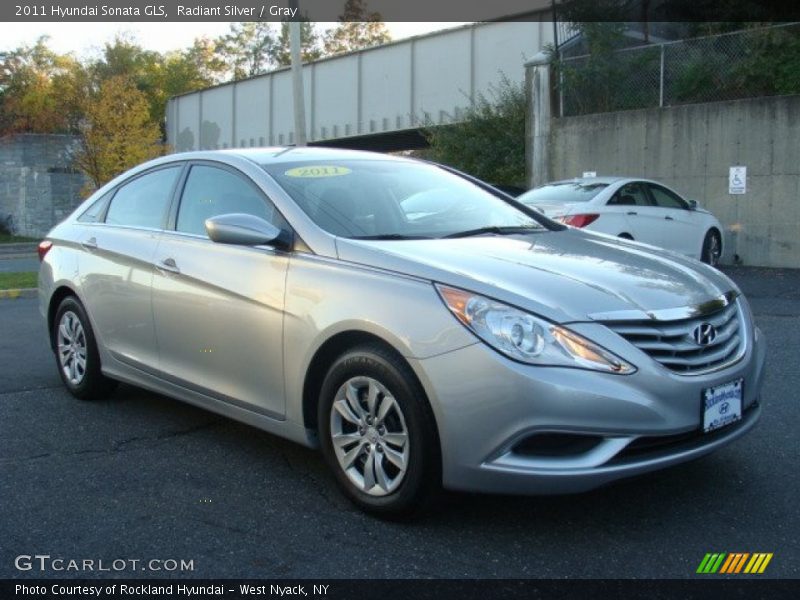 Radiant Silver / Gray 2011 Hyundai Sonata GLS