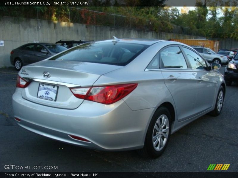 Radiant Silver / Gray 2011 Hyundai Sonata GLS