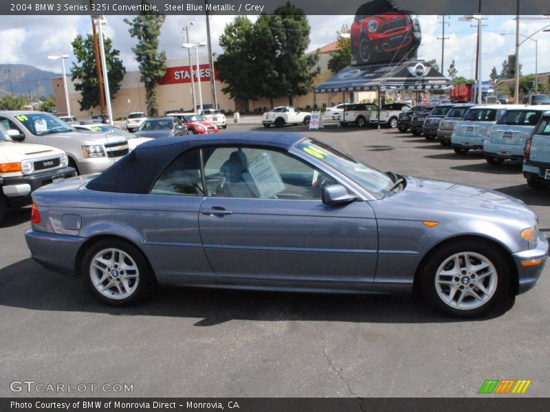 Steel Blue Metallic / Grey 2004 BMW 3 Series 325i Convertible