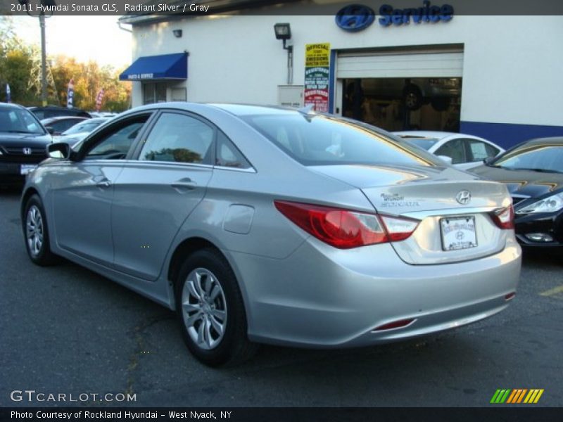Radiant Silver / Gray 2011 Hyundai Sonata GLS