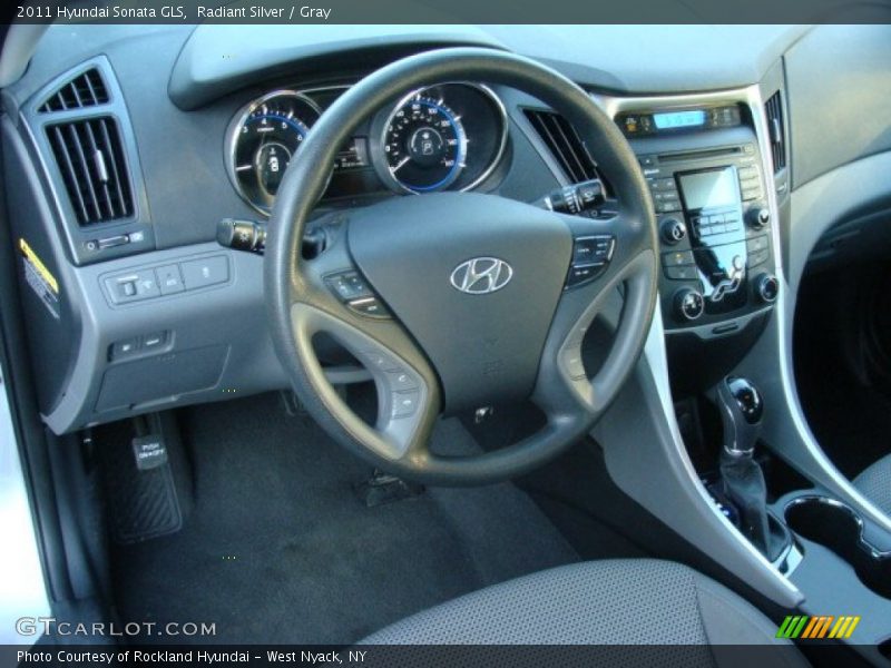 Radiant Silver / Gray 2011 Hyundai Sonata GLS