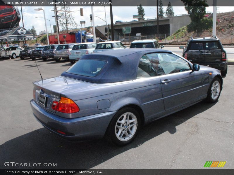 Steel Blue Metallic / Grey 2004 BMW 3 Series 325i Convertible