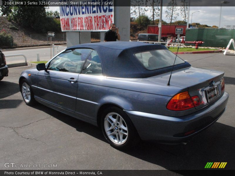Steel Blue Metallic / Grey 2004 BMW 3 Series 325i Convertible
