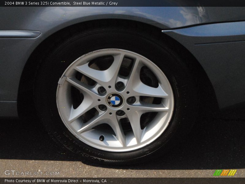 Steel Blue Metallic / Grey 2004 BMW 3 Series 325i Convertible