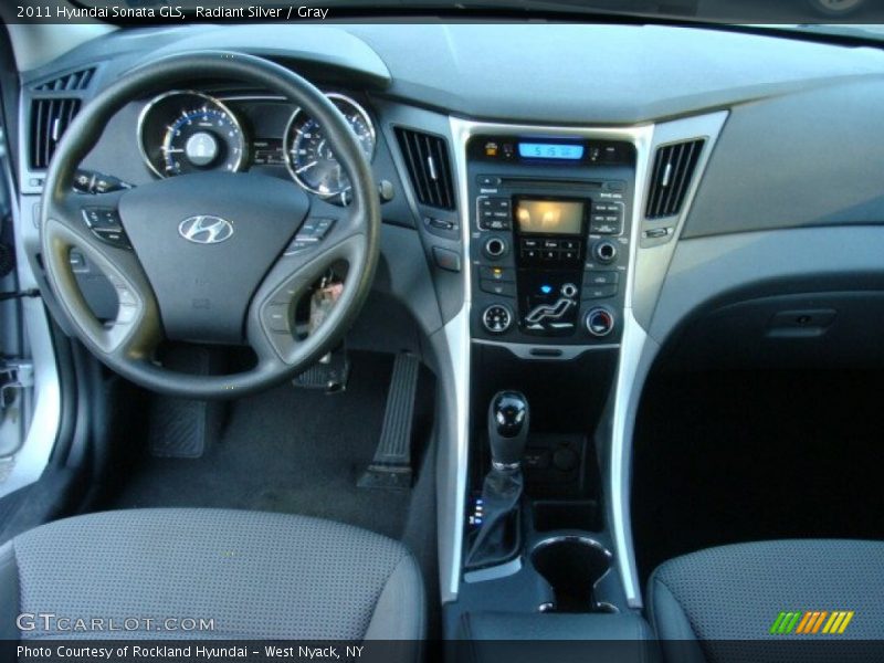 Radiant Silver / Gray 2011 Hyundai Sonata GLS