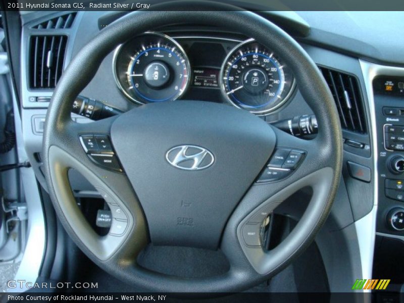 Radiant Silver / Gray 2011 Hyundai Sonata GLS