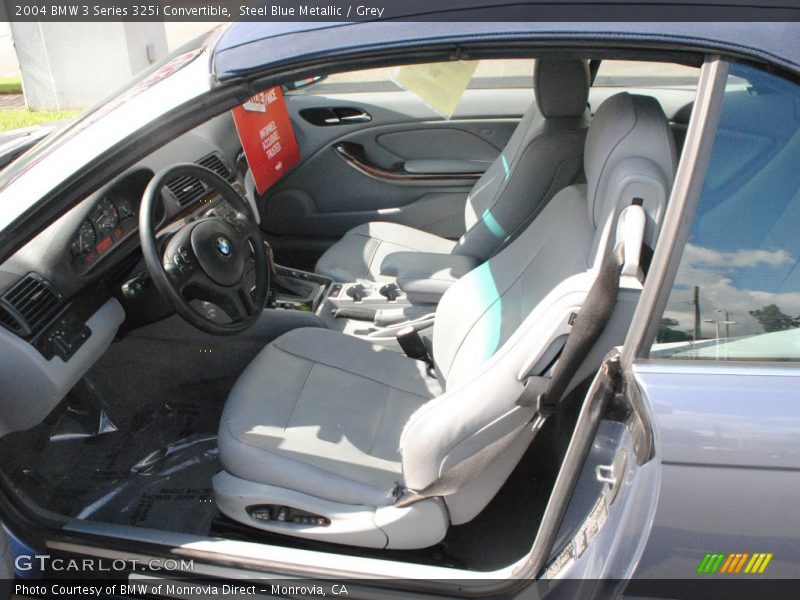 Steel Blue Metallic / Grey 2004 BMW 3 Series 325i Convertible