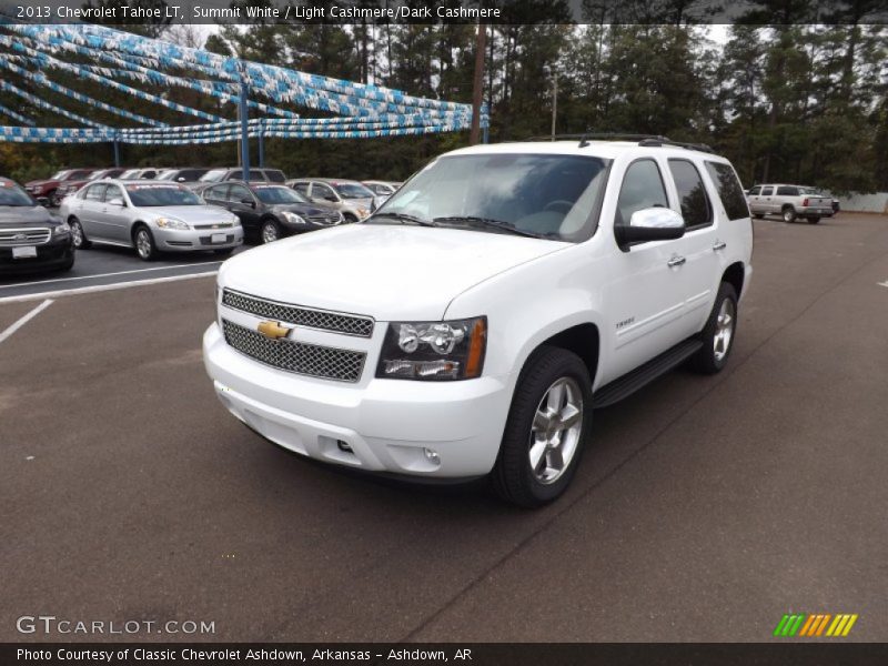 Summit White / Light Cashmere/Dark Cashmere 2013 Chevrolet Tahoe LT