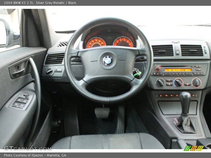 Silver Grey Metallic / Black 2004 BMW X3 2.5i