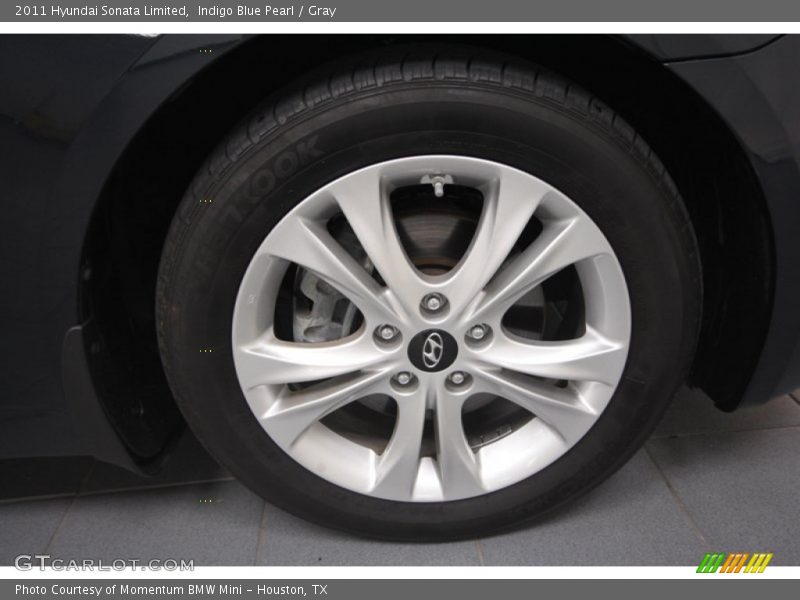 Indigo Blue Pearl / Gray 2011 Hyundai Sonata Limited