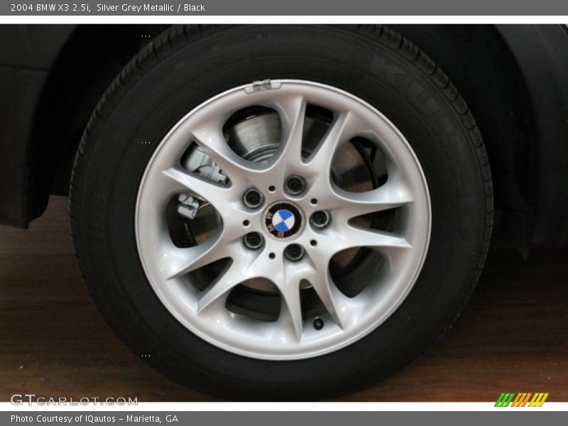 Silver Grey Metallic / Black 2004 BMW X3 2.5i