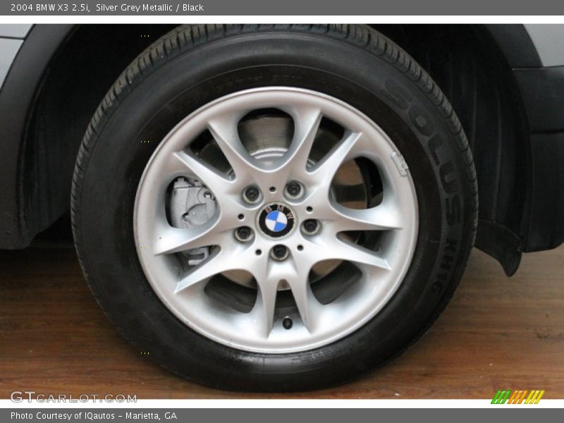 Silver Grey Metallic / Black 2004 BMW X3 2.5i