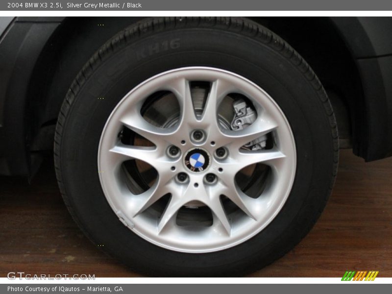 Silver Grey Metallic / Black 2004 BMW X3 2.5i
