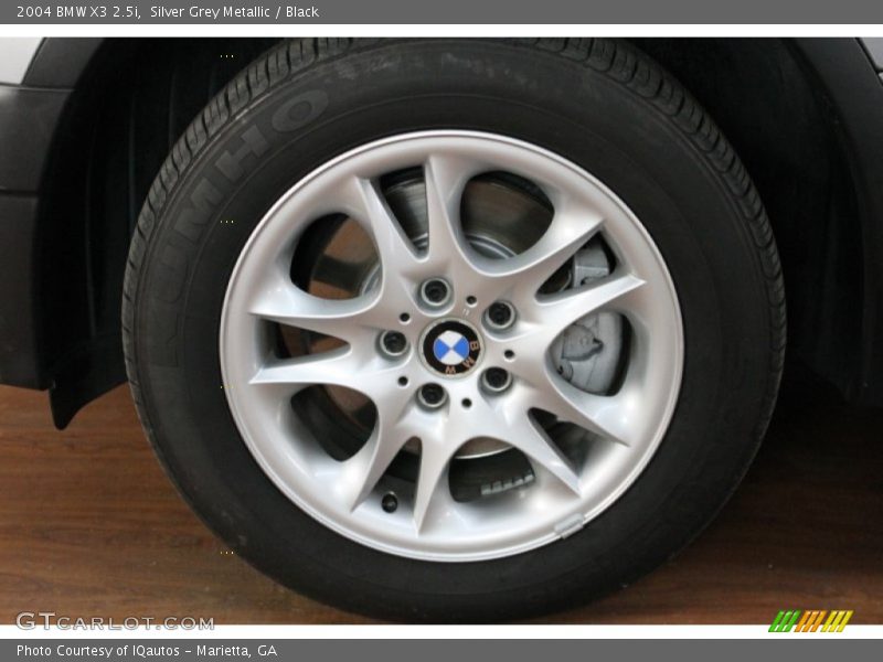 Silver Grey Metallic / Black 2004 BMW X3 2.5i