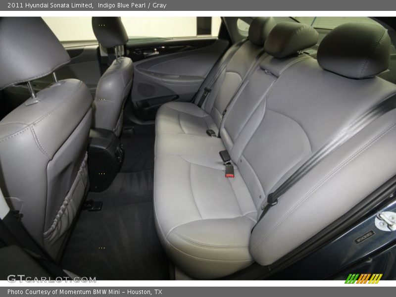 Indigo Blue Pearl / Gray 2011 Hyundai Sonata Limited