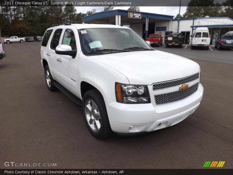 Summit White / Light Cashmere/Dark Cashmere 2013 Chevrolet Tahoe LT