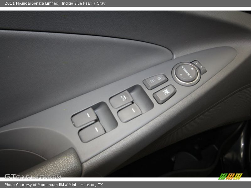 Indigo Blue Pearl / Gray 2011 Hyundai Sonata Limited