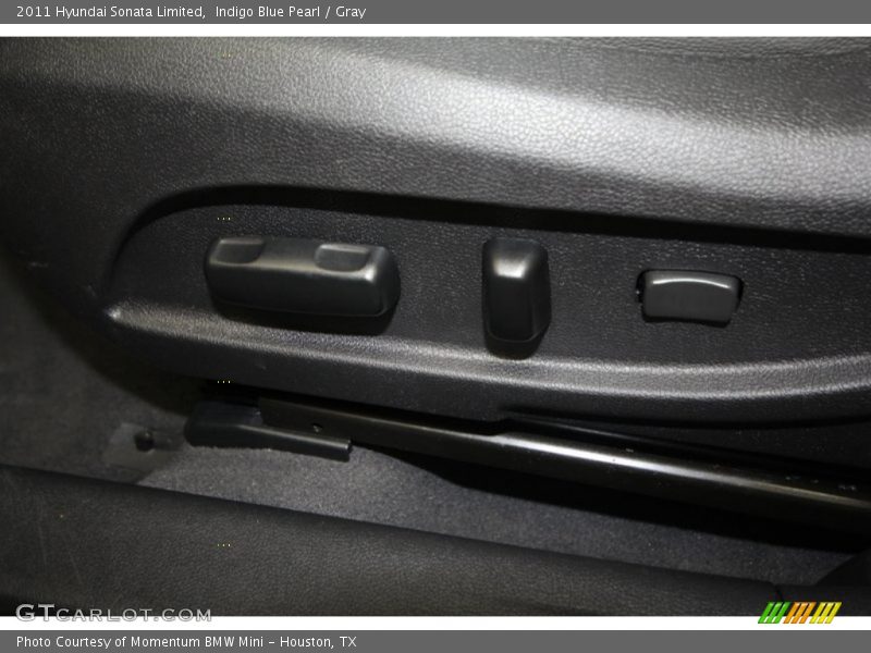 Indigo Blue Pearl / Gray 2011 Hyundai Sonata Limited