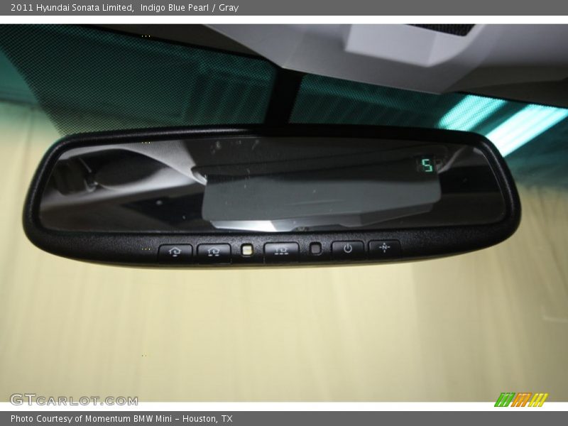 Indigo Blue Pearl / Gray 2011 Hyundai Sonata Limited
