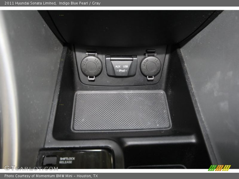 Indigo Blue Pearl / Gray 2011 Hyundai Sonata Limited