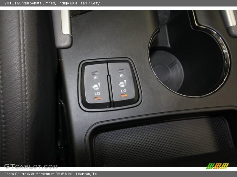 Indigo Blue Pearl / Gray 2011 Hyundai Sonata Limited