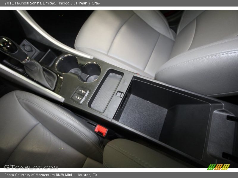 Indigo Blue Pearl / Gray 2011 Hyundai Sonata Limited