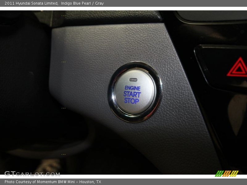 Indigo Blue Pearl / Gray 2011 Hyundai Sonata Limited