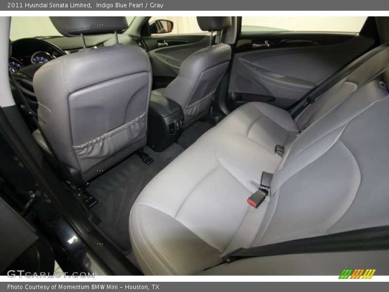 Indigo Blue Pearl / Gray 2011 Hyundai Sonata Limited