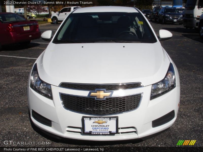 Summit White / Medium Titanium 2012 Chevrolet Cruze LT