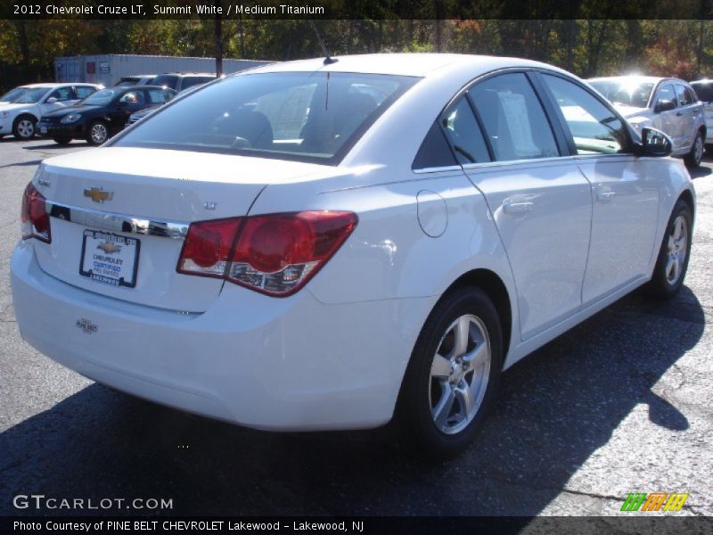 Summit White / Medium Titanium 2012 Chevrolet Cruze LT