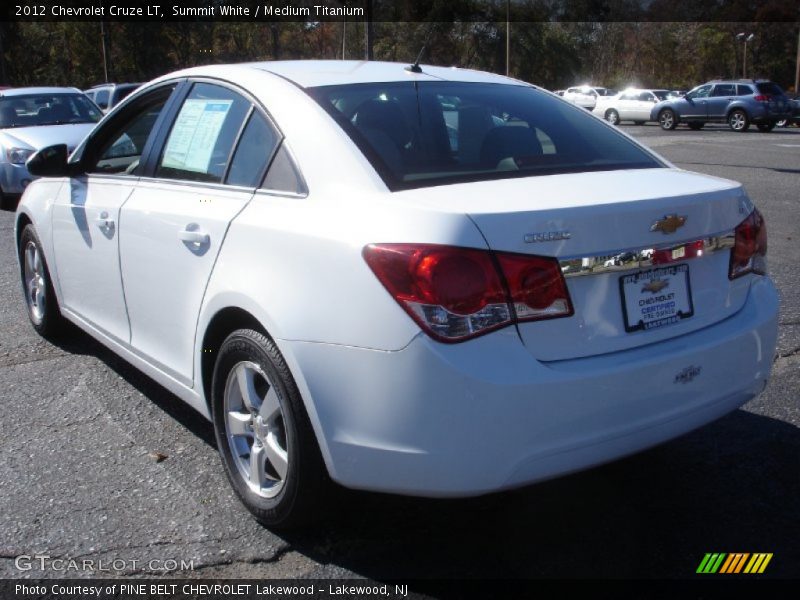 Summit White / Medium Titanium 2012 Chevrolet Cruze LT