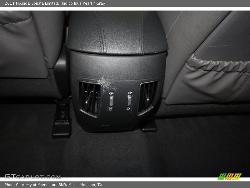 Indigo Blue Pearl / Gray 2011 Hyundai Sonata Limited