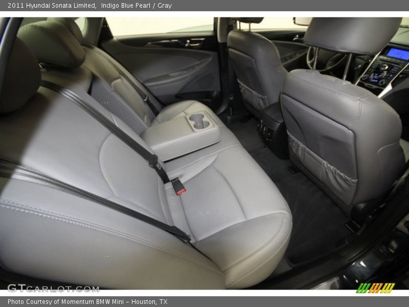 Indigo Blue Pearl / Gray 2011 Hyundai Sonata Limited
