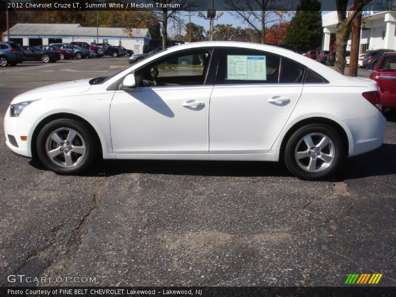 Summit White / Medium Titanium 2012 Chevrolet Cruze LT