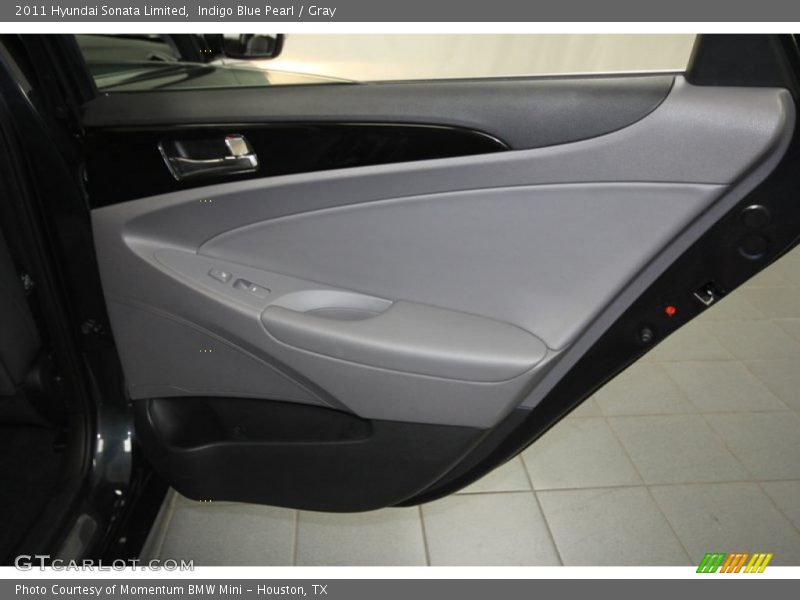 Indigo Blue Pearl / Gray 2011 Hyundai Sonata Limited
