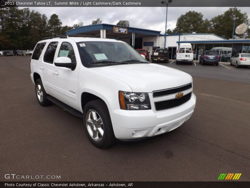 Summit White / Light Cashmere/Dark Cashmere 2013 Chevrolet Tahoe LT
