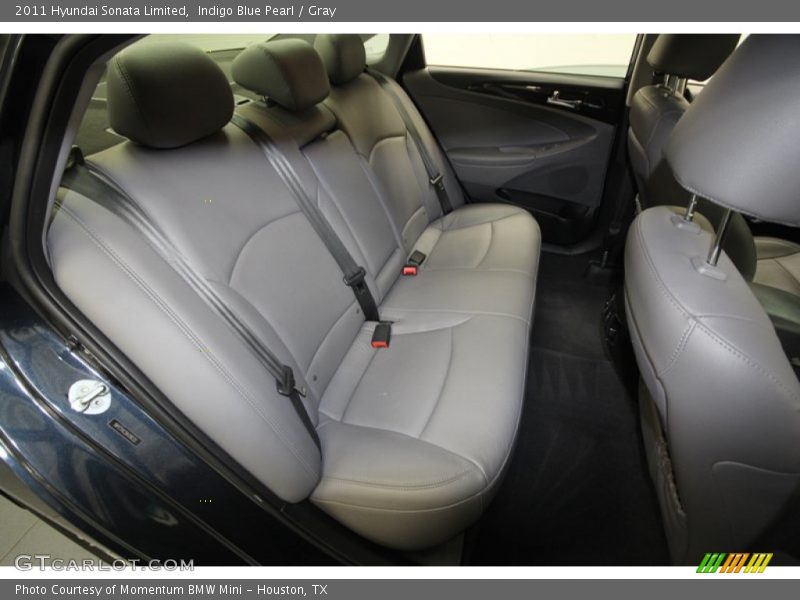 Indigo Blue Pearl / Gray 2011 Hyundai Sonata Limited