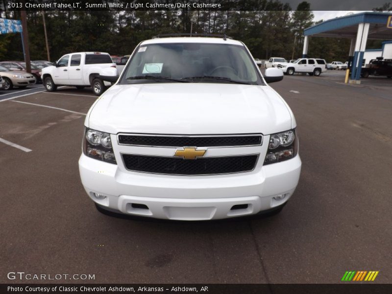 Summit White / Light Cashmere/Dark Cashmere 2013 Chevrolet Tahoe LT