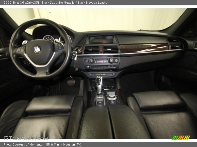 Black Sapphire Metallic / Black Nevada Leather 2009 BMW X6 xDrive35i