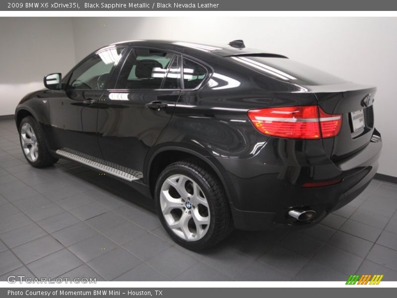 Black Sapphire Metallic / Black Nevada Leather 2009 BMW X6 xDrive35i