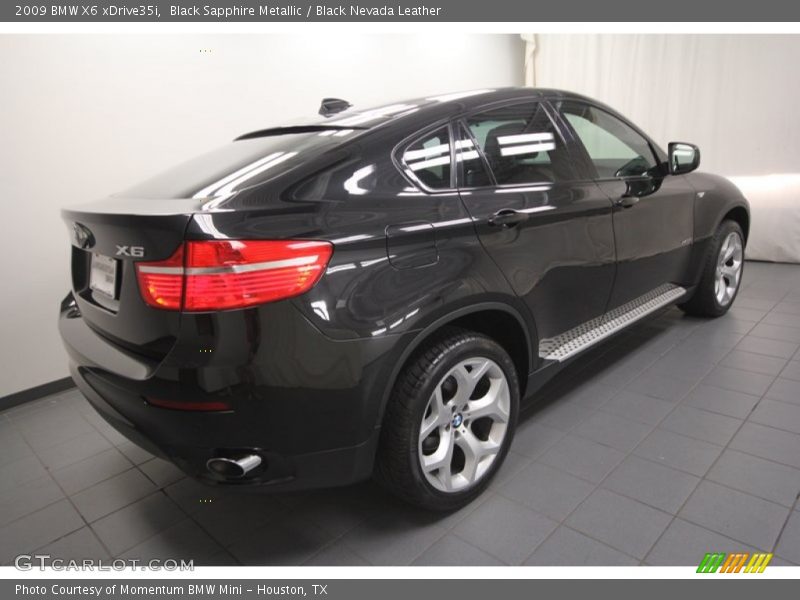 Black Sapphire Metallic / Black Nevada Leather 2009 BMW X6 xDrive35i