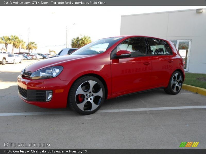 Tornado Red / Interlagos Plaid Cloth 2013 Volkswagen GTI 4 Door