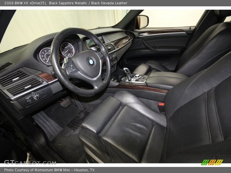 Black Sapphire Metallic / Black Nevada Leather 2009 BMW X6 xDrive35i