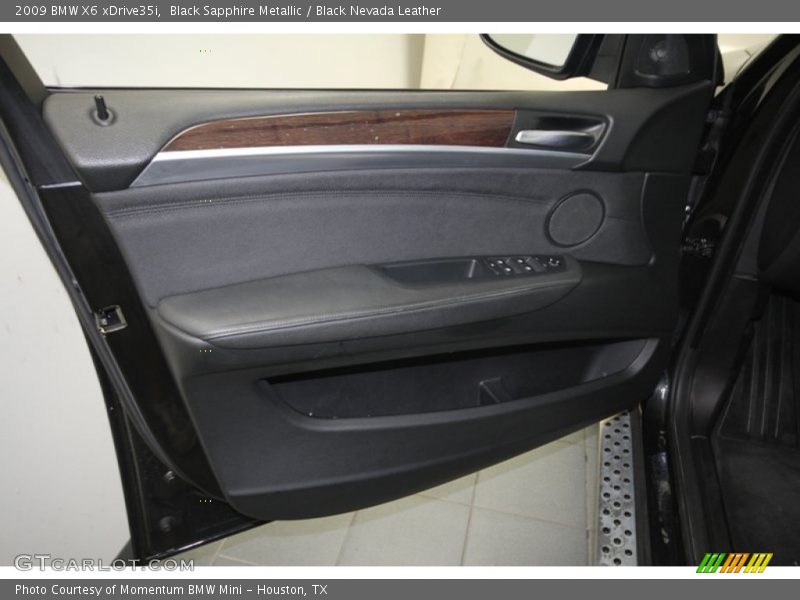 Black Sapphire Metallic / Black Nevada Leather 2009 BMW X6 xDrive35i